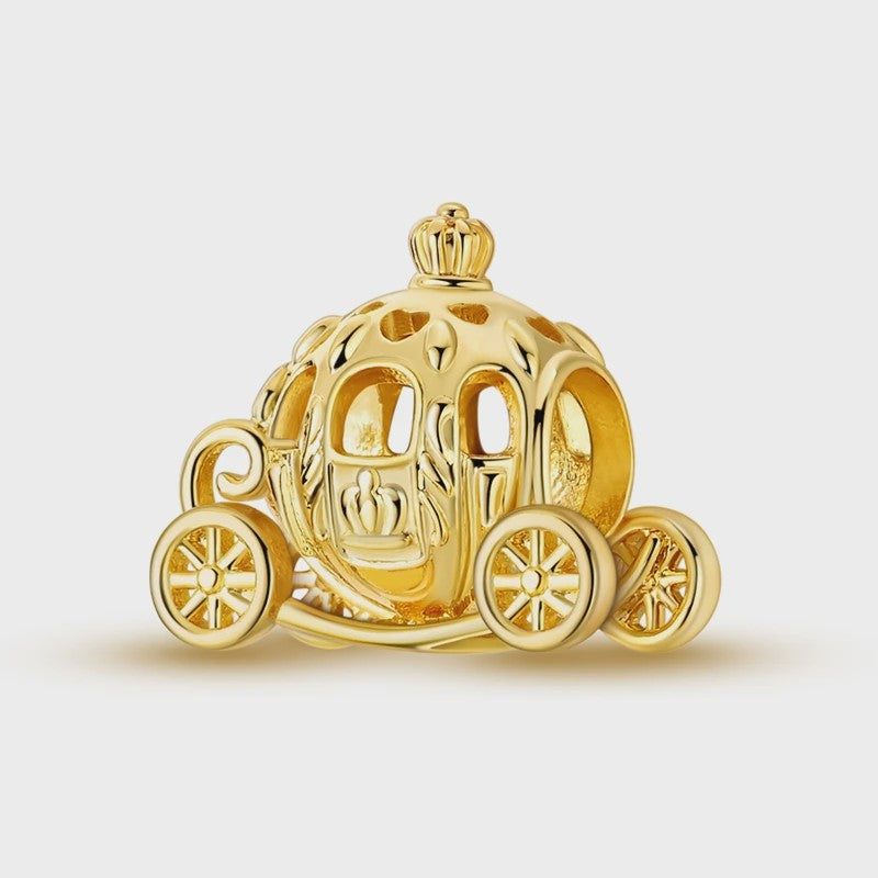 925 Sterling Zilveren Bedel: Gouden Strik met Roze Hart & Kruis met Oog van Horus