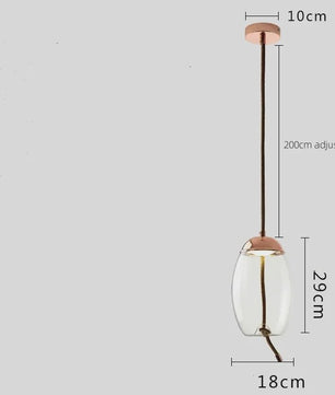 Moderne Glazen LED Hanglamp - Stijlvolle Verlichting voor Woonkamer, Keuken & Bar