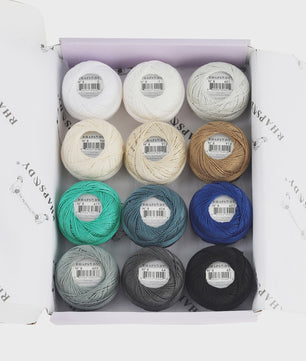 Rhapsody Pearl Cotton Haakgaren Maat 8 - Egyptisch Katoen, Dubbel Gemerceriseerd