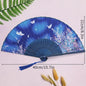 Elegante Chinese Stijl Vouwbare Handwaaier met Kwastje - Perfect voor Dans, Decoratie of Cadeau