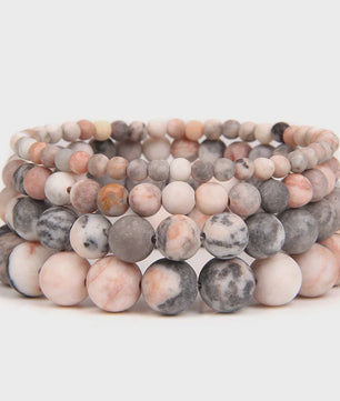 Handgemaakte Natuursteen Armbanden - Onyx & Agate Kralen - Yoga & Reiki Energie - Unisex 19cm