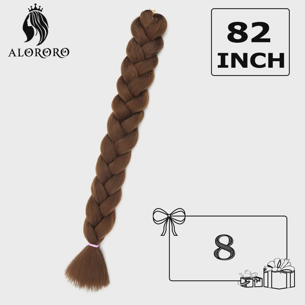Alororo Jumbo Braids Haarverlenging - 82 Inch Synthetisch Hittebestendig Vlecht Haar
