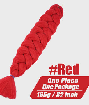 82 Inch Kanekalon Jumbo Braiding Hair - 165g Pre-Stretched Synthetisch Vlecht Haar voor Crocheten