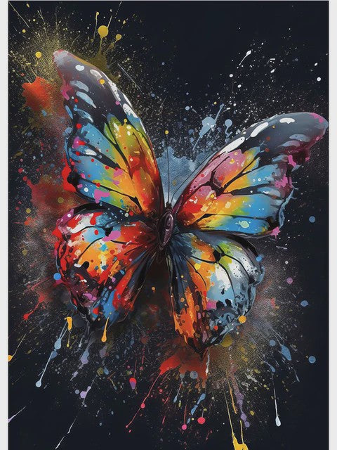 Abstracte Dieren Canvas Poster: Leeuw, Tijger, Aap, Uil - Muurdecoratie Woonkamer