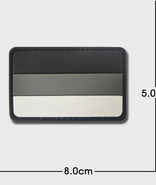 3D PVC Vlag Patches - Rubberen Militaire Emblemen met Klittenband