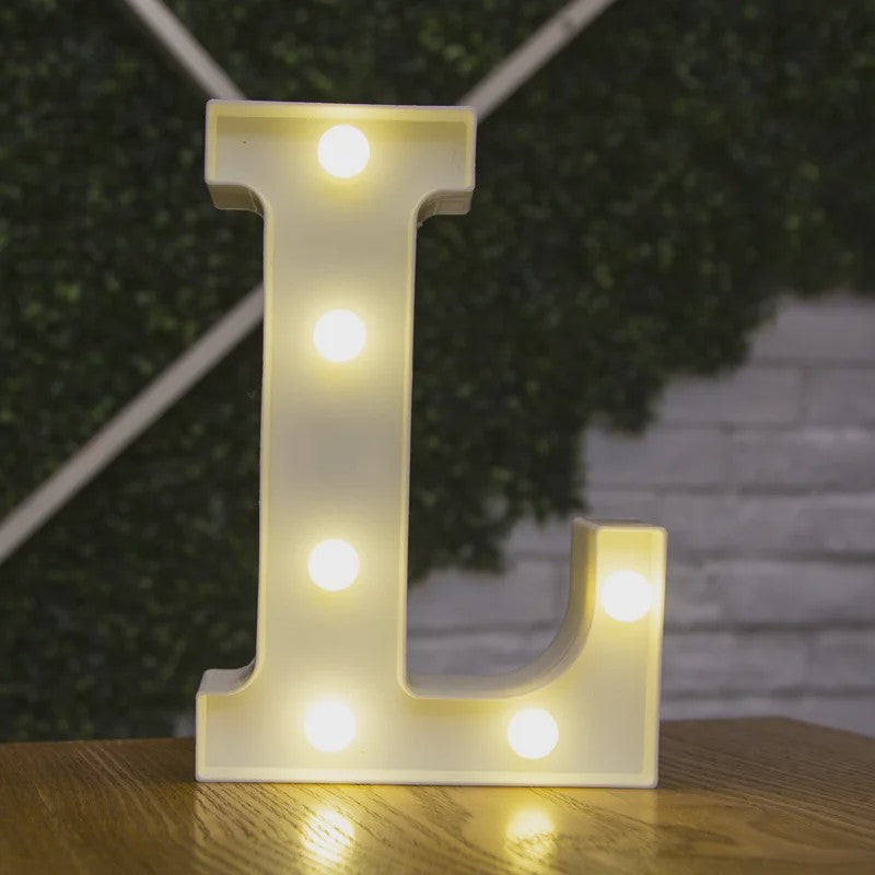 Decoratieve LED Letter & Cijfer Lampen - Creëer Sfeer met Warm Licht