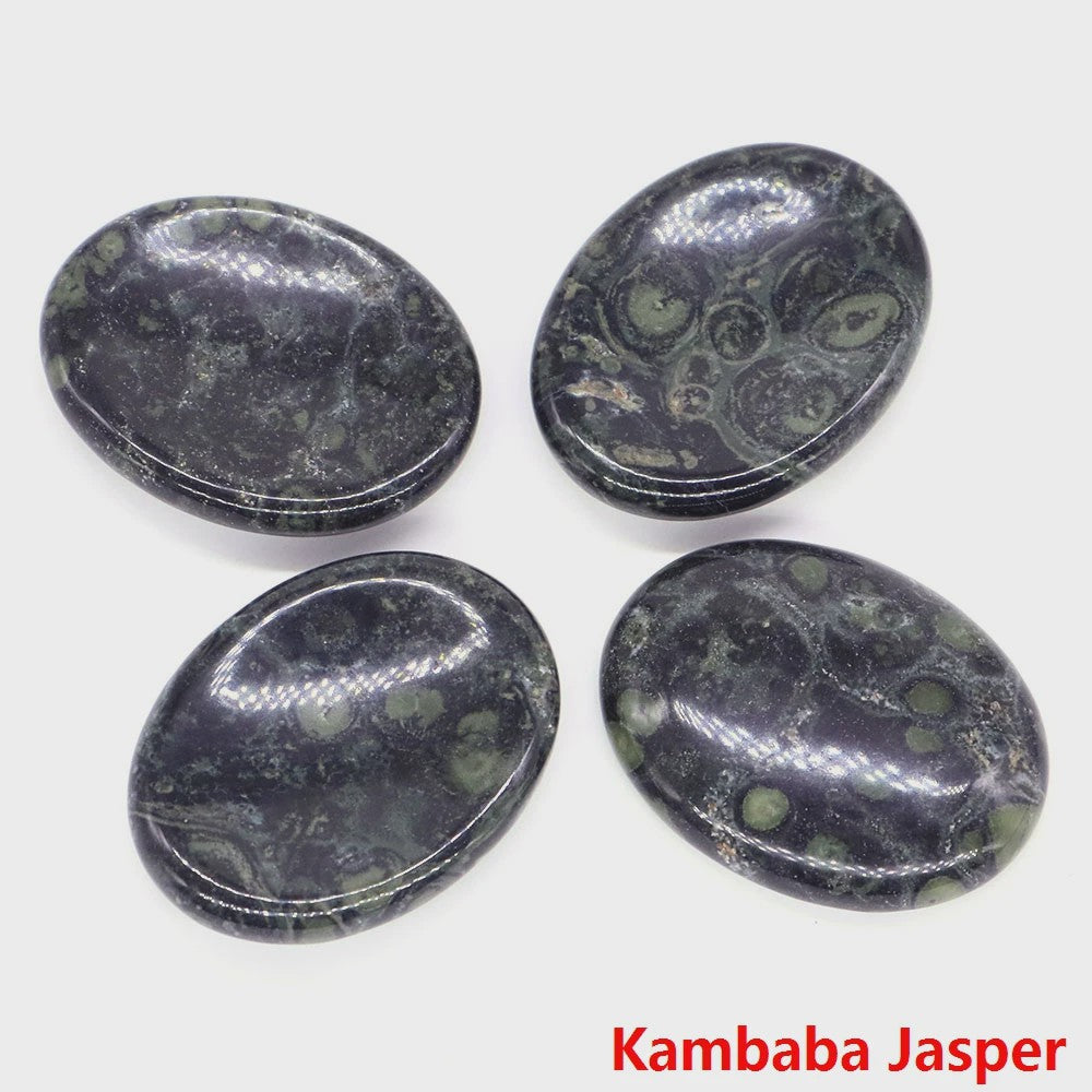 7 Chakra Kristallen Worry Stones - Ovalen Massage & Meditatie Edelstenen (35x45mm)