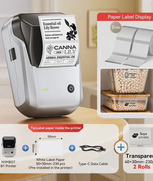 Niimbot B1 Draadloze Thermische Labelprinter - Ideaal voor Kleine Bedrijven, Huis & Cadeaus