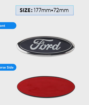 Ford Embleem Stickers - Set van 8 Stuks - Hood, Bonnet & Trunk - Universeel