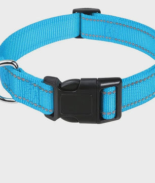 Verstelbare Halsband voor Honden en Puppies met Reflecterende Strepen - Veilig en Comfortabel