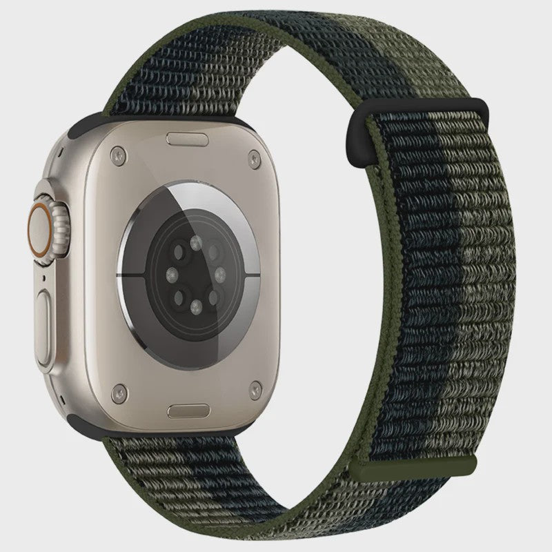 Nylon Sportband voor Apple Watch (38-49mm) - Ademend & Verstelbaar met Klittenband