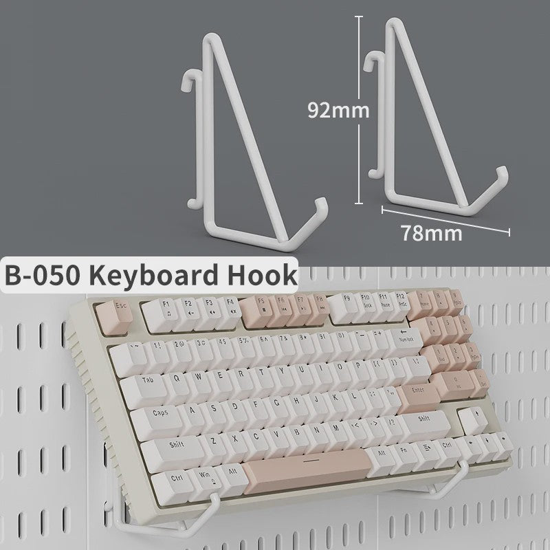 Modulaire Bureau Pegboard Organizer - Wandmontage, Staand & Clip-on