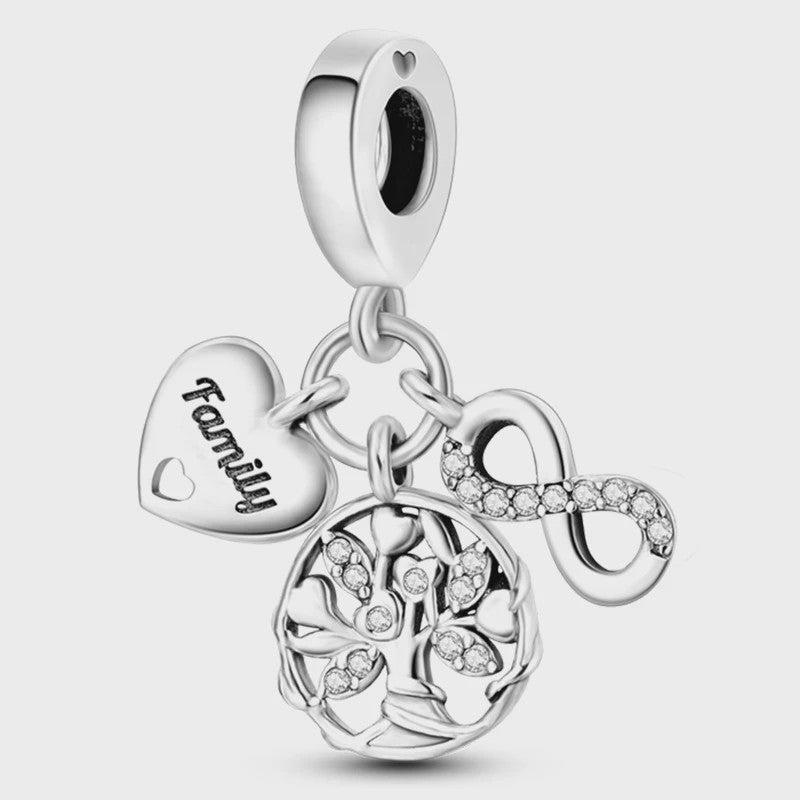 925 Sterling Zilver Bedels voor Armband - Bow, Kruis, Levensboom - DIY Sieraden