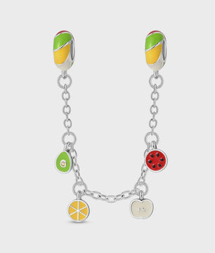 Zilverkleurige Fruit Bedels: Aardbei & Kers - Perfect voor DIY Armbanden