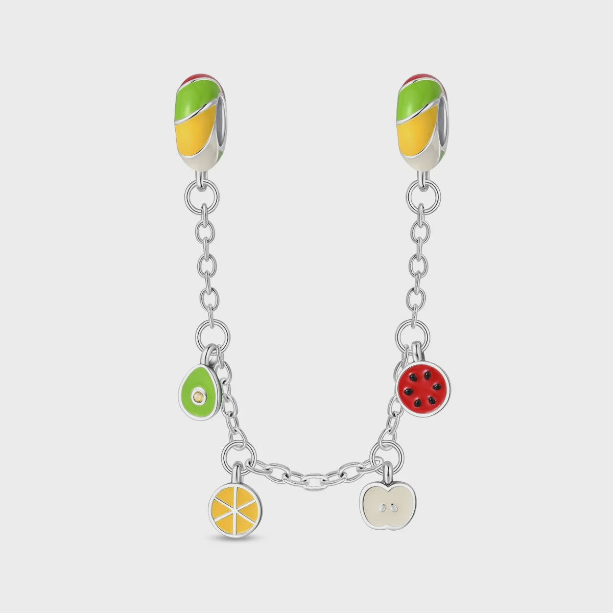 Zilverkleurige Fruit Bedels: Aardbei & Kers - Perfect voor DIY Armbanden