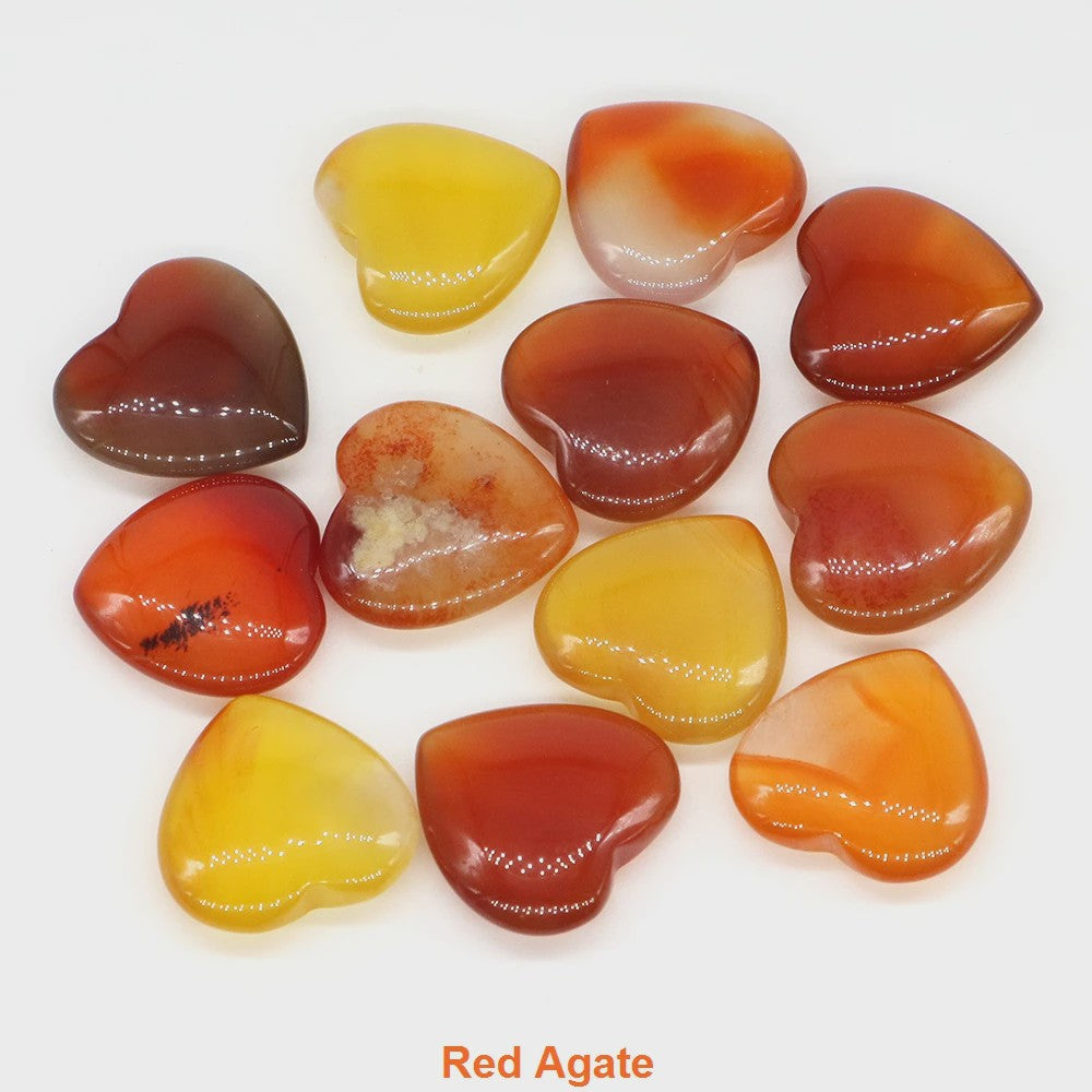 Natuurlijke Hartvormige Kristalstenen (20mm) - Amethist, Edelsteen voor DIY & Decoratie