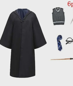 Harry Potter Cosplay Kostuum Set - Volwassenen & Kinderen - Gryffindor & Slytherin