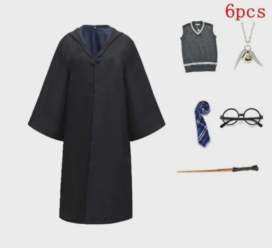 Harry Potter Cosplay Kostuum Set - Volwassenen & Kinderen - Gryffindor & Slytherin