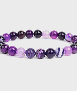 Natuurstenen Kralen Armband - Amethist, Aquamarijn, Jade & meer