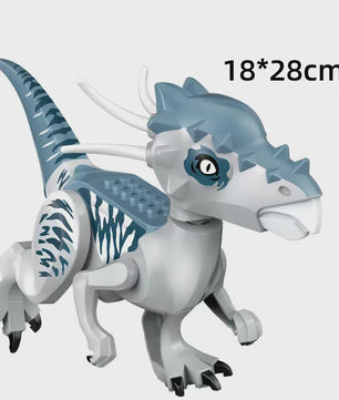Grote Bouwblok Dinosaurus Speelgoed - Indominus Rex & Tyrannosaurus Rex Modellen