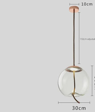 Moderne Glazen LED Hanglamp - Stijlvolle Verlichting voor Woonkamer, Keuken & Bar