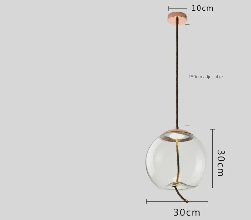 Moderne Glazen LED Hanglamp - Stijlvolle Verlichting voor Woonkamer, Keuken & Bar