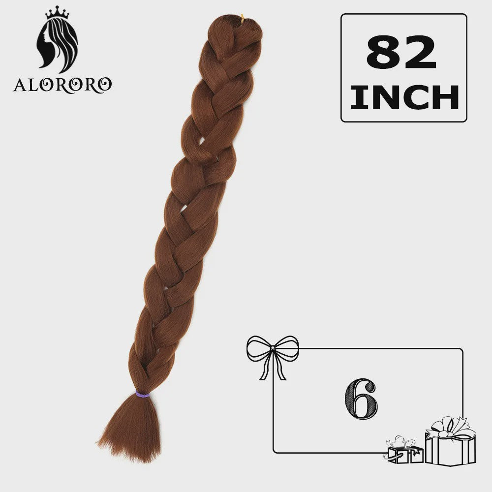Alororo Jumbo Braids Haarverlenging - 82 Inch Synthetisch Hittebestendig Vlecht Haar