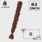 Alororo Jumbo Braids Haarverlenging - 82 Inch Synthetisch Hittebestendig Vlecht Haar