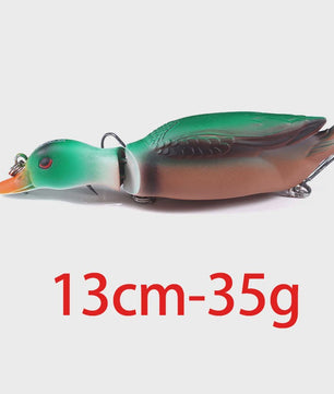 Realistische Eenden Vissen Lokaas - 8.5cm, 12g - Perfect voor Baars, Karper & Snoek