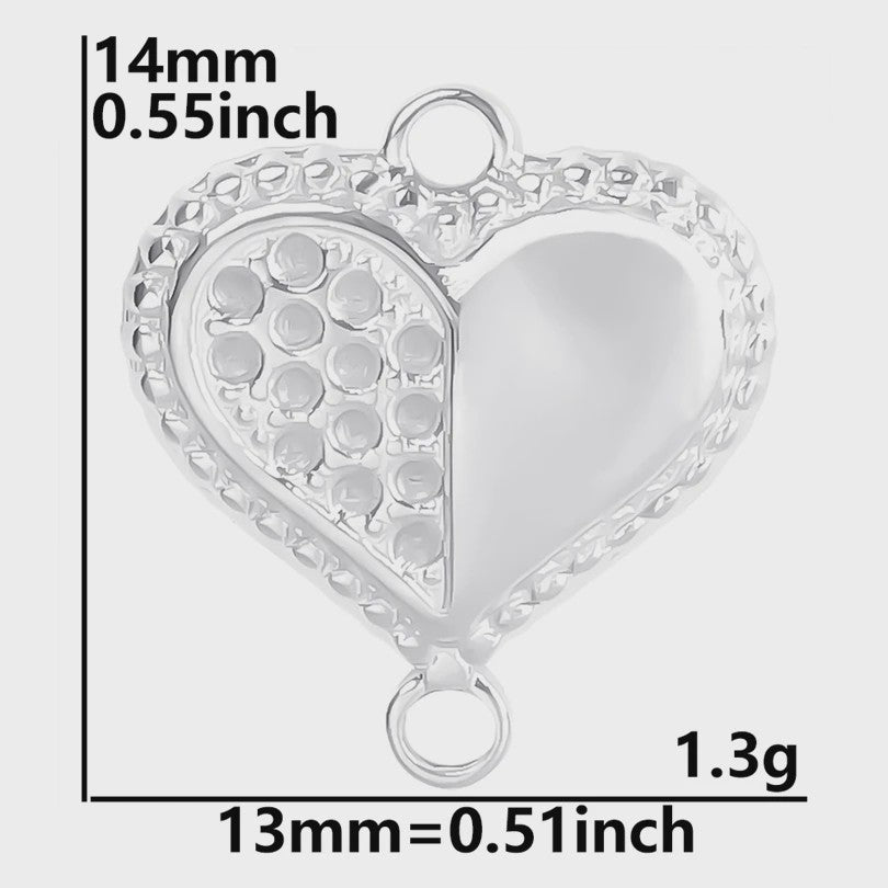 Set van 5 Zilverkleurige Stainless Steel Bedels: Ster, Maan, Zon, Vlinder, Roos & Ojo Turco