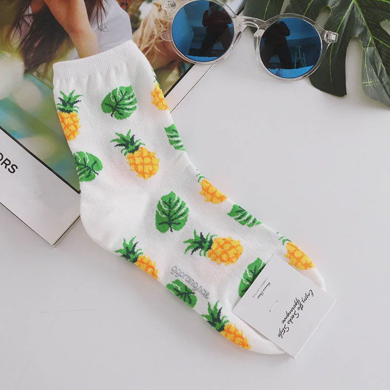 Grappige Heren Sokken met Food Prints: Avocado, Friet, Burger, Bier & Meer | Harajuku Stijl
