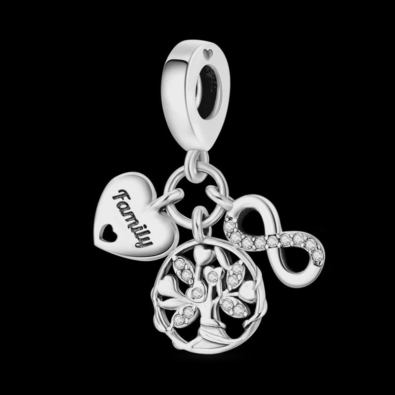 925 Sterling Zilveren Bedel 'Mom Love' - Perfect Cadeau voor Moederdag en Verjaardag