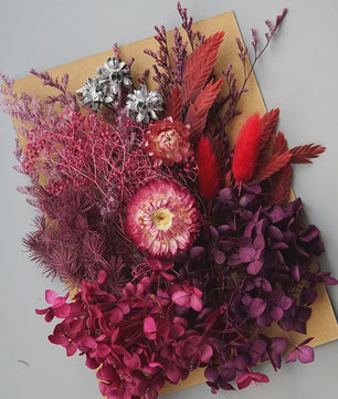 Set Gedroogde Bloemen & Hydrangea voor Ambacht & Decoratie