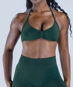 Naadloze Yogaset Dames: Sportbeha met Halternek & High Waist Shorts