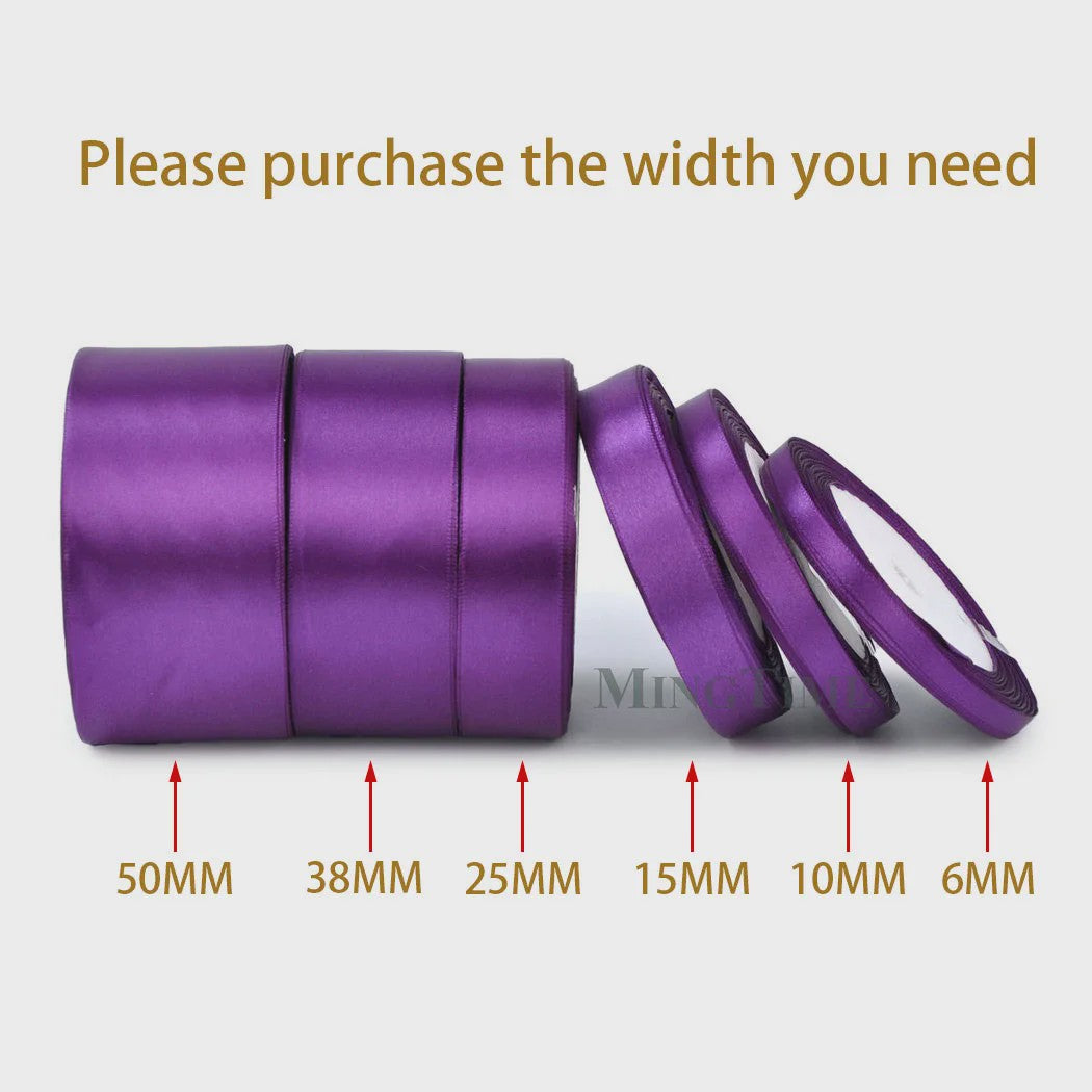 Satijnen Lint 22 Meter - Diverse Breedtes (6mm t/m 50mm) voor Decoratie & Knutselen