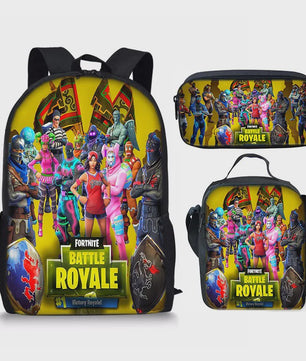 Fortnite Schooltas Set: Rugzak, Pennenhouder & Lunchtas voor Kinderen