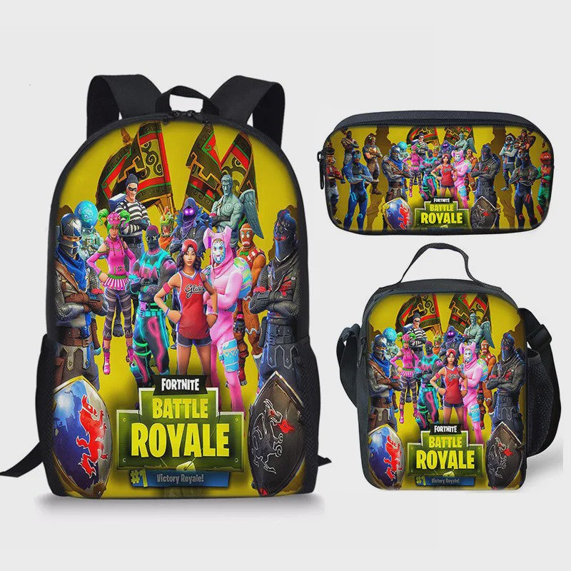 Fortnite Schooltas Set: Rugzak, Pennenhouder & Lunchtas voor Kinderen
