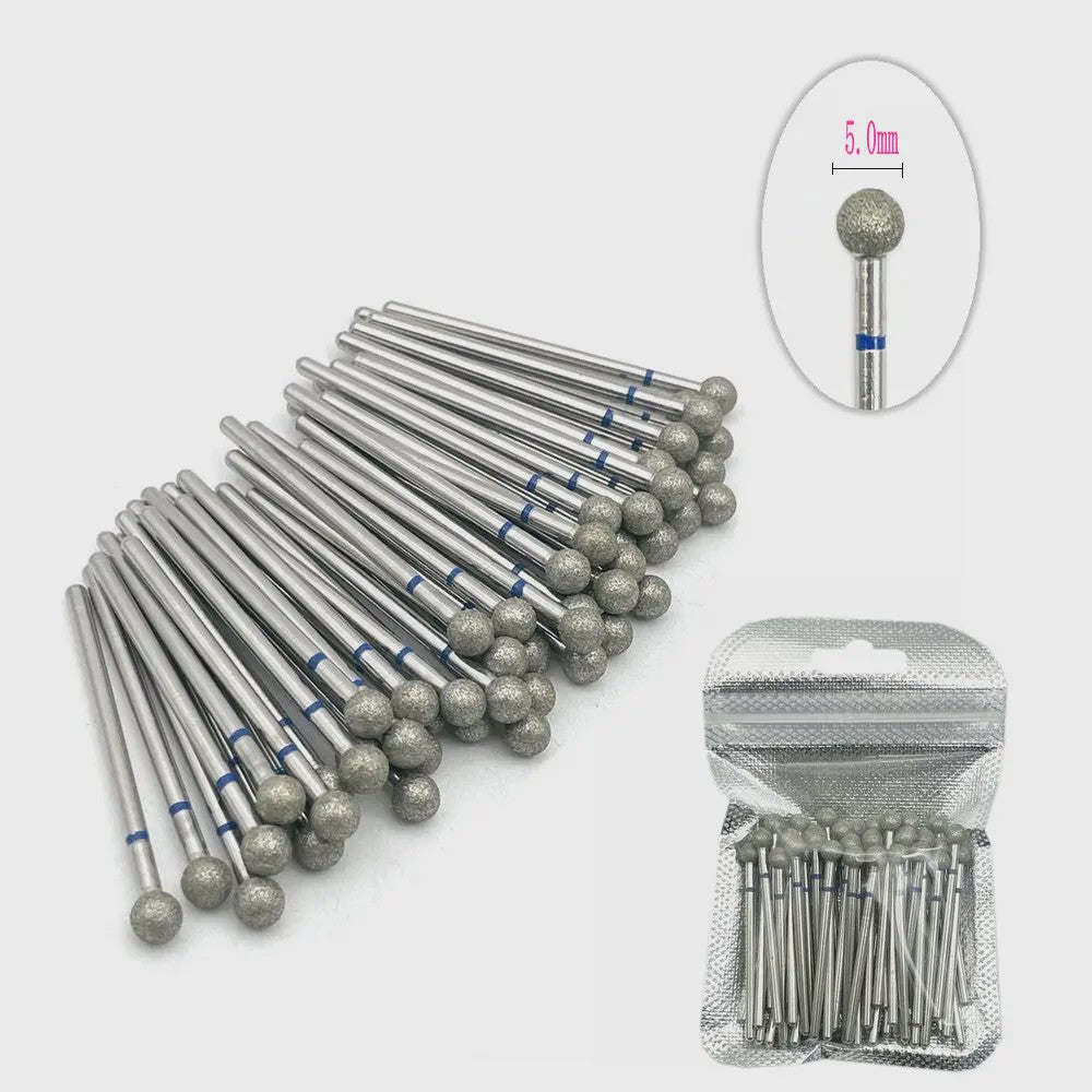 50 Stuks Diamant Freesjes Set - 2.35mm Schacht voor Nagel- en Tandheelkundig Gebruik
