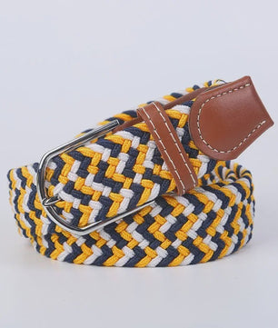 Unisex Gevlochten Elastische Riem met Pin Gesp - 107-130cm