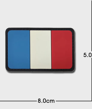 3D PVC Vlag Patches - Rubberen Militaire Emblemen met Klittenband