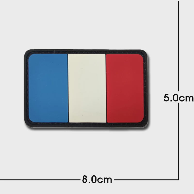 3D PVC Vlag Patches - Rubberen Militaire Emblemen met Klittenband