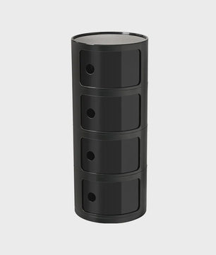 Moderne Ronde Nachtkastje - Minimalistisch Plastic Bijzetkastje