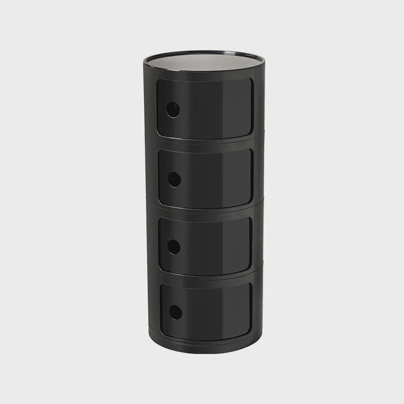 Moderne Ronde Nachtkastje - Minimalistisch Plastic Bijzetkastje