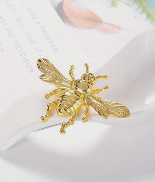 Luxe Bijen Broche met Kristallen - Vintage Baroque Stijl