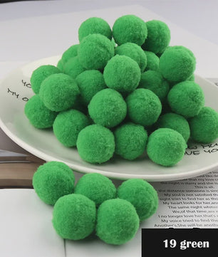 Mix van Zachte Pompoms (8-30mm) voor Knutselen, Decoratie & Speelgoed