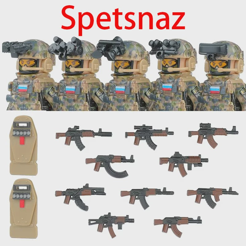Bouwstenen Militaire Special Forces Commando Figuren met Wapens