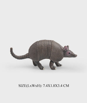 Realistische Dierenfiguren: Miereneter, Tapir, Schuifdiertje & Gordeldier - Educatief Speelgoed voor Kinderen