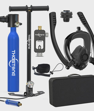 Draagbare Mini Duiktank met Full Face Snorkelmasker - 0.5L