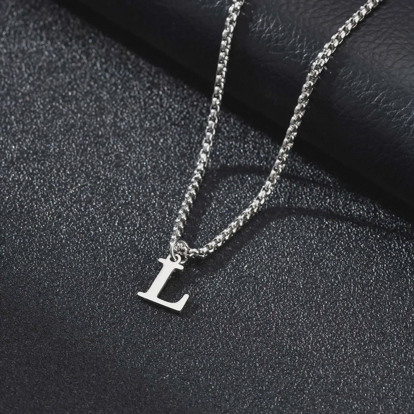 Vnox RVS Letter Ketting Heren - Kies Uw Initiaal - Waterdicht & Minimalistisch