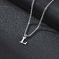 Vnox RVS Letter Ketting Heren - Kies Uw Initiaal - Waterdicht & Minimalistisch